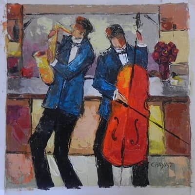 חיט יעקב - צ׳לו וסקסופון - 25x25