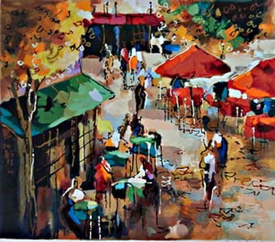 מיכאל רוזנווין טכניקה מעורבת על לוח 26x35