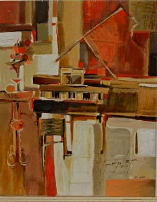 טרמלר טכניקה מעורבת על לוח