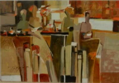 טרמלר טכניקה מעורבת על לוח