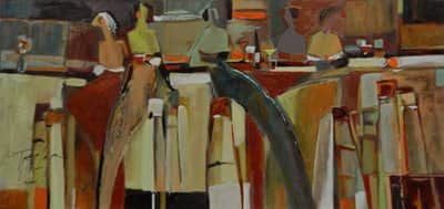 טרמלר טכניקה מעורבת על לוח