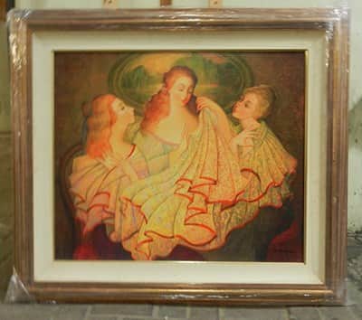 מרינה גריגוריאן 90x70 הדפס על בד חתום וצבוע